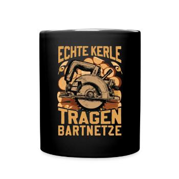 Forestry Forestry Fisherman Saying Real Guys - Full Colour Mug - black - Front