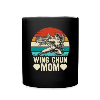 Wing Chun Mom - Full Colour Mug - black - Front
