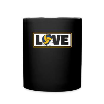 Volleyball Love Volleyball Player Volleyball Player - Full Colour Mug - black - Front