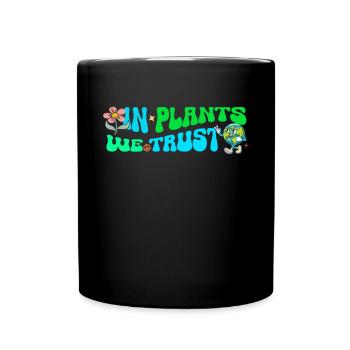 Erde Tag Groovy Hippie 70s Retro Retro - Tasse einfarbig - Schwarz - Vorne