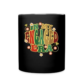 Dedicated friends engagement bride - Full Colour Mug - black - Front