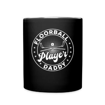 Floorball Player Daddy Floorball Game Floorball Da - Tasse einfarbig - Schwarz - Vorne