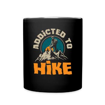Funny Hiking Gift - Full Colour Mug - black - Front