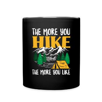 Funny Hiking Gift - Full Colour Mug - black - Front
