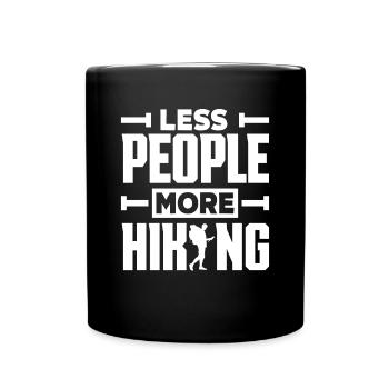Funny Hiking Gift - Full Colour Mug - black - Front