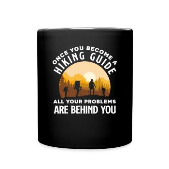 Funny Hiking Gift - Full Colour Mug - black - Front