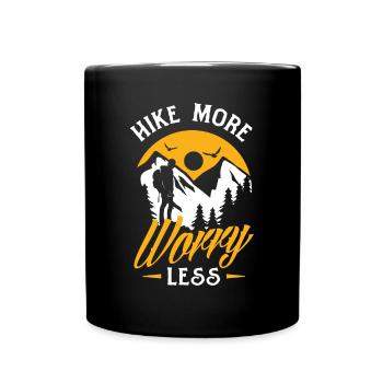 Funny Hiking Gift - Full Colour Mug - black - Front