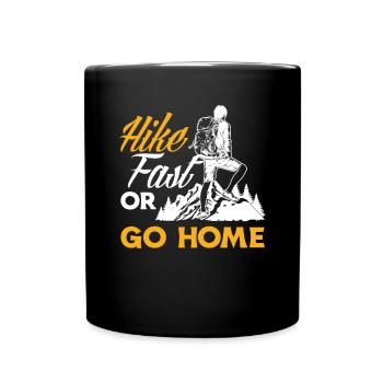 Funny Hiking Gift - Full Colour Mug - black - Front
