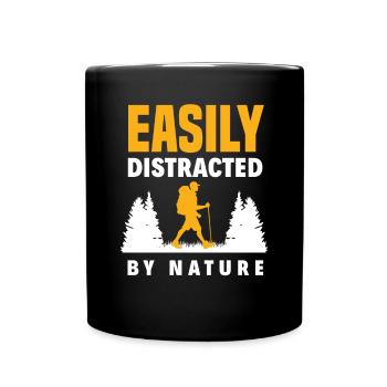Funny Hiking Gift - Full Colour Mug - black - Front