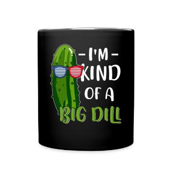 Vegan Vegetarian Pickle - Full Colour Mug - black - Front