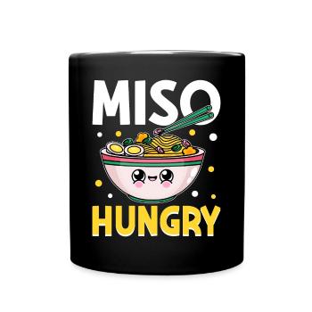Ramen-Suppe Japanisches Essen - Tasse einfarbig - Schwarz - Vorne