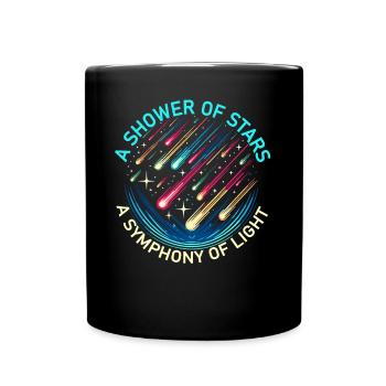 Meteor Shower Astronomy Comet Astronomer Meteor - Full Colour Mug - black - Front