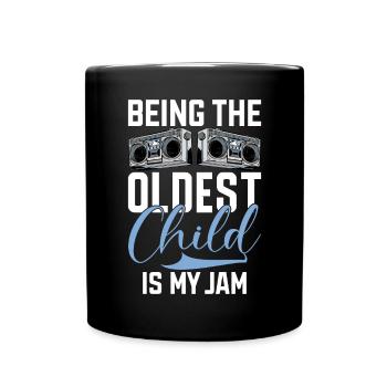 Oldest Child Gifts - Full Colour Mug - black - Front