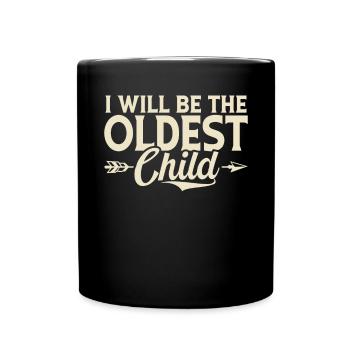 Oldest Child Gifts - Full Colour Mug - black - Front