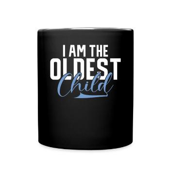 Oldest Child Gifts - Full Colour Mug - black - Front
