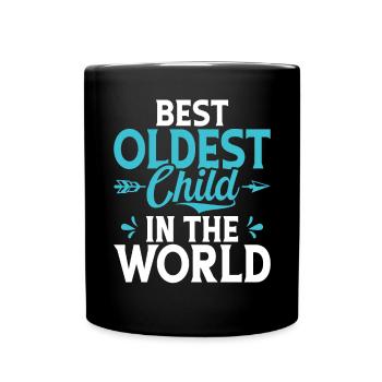 Oldest Child Gifts - Full Colour Mug - black - Front