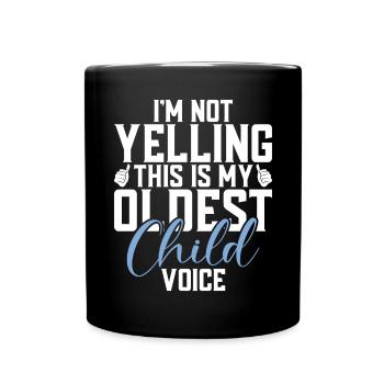 Oldest Child Gifts - Full Colour Mug - black - Front