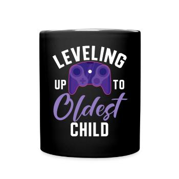 Oldest Child Gifts - Full Colour Mug - black - Front