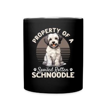 Schnoodle Snoodle Dog Breed Pet Property of a - Full Colour Mug - black - Front