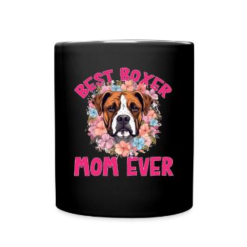 Boxer Dog Breed Pet - Meilleure maman Boxer de tous les temps - Mug uni - noir - Devant