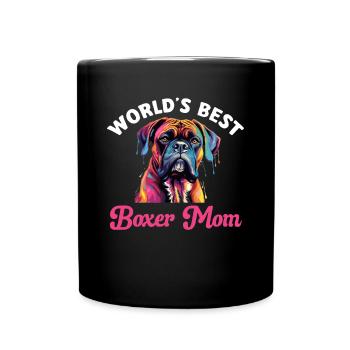 Boxer Dog Breed Pet - Meilleure maman Boxer du monde - Mug uni - noir - Devant