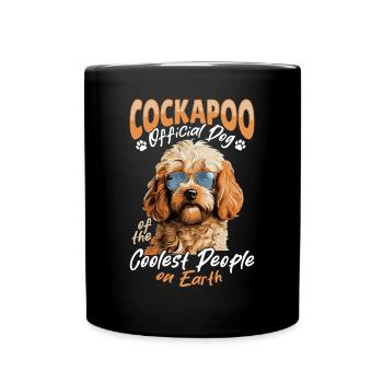 Cockapoo Race de chien Chien de compagnie Cockapoo Chien officiel - Mug uni - noir - Devant