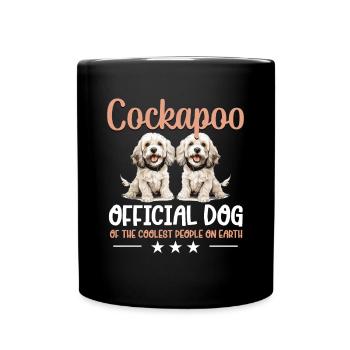 Cockapoo Race de chien Chien de compagnie Cockapoo Chien officiel - Mug uni - noir - Devant
