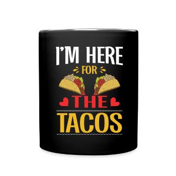 Funny Taco Mexican Fiesta Cinco De Mayo - Full Colour Mug - black - Front
