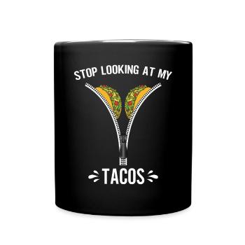 Funny Taco Mexican Fiesta Cinco De Mayo - Full Colour Mug - black - Front