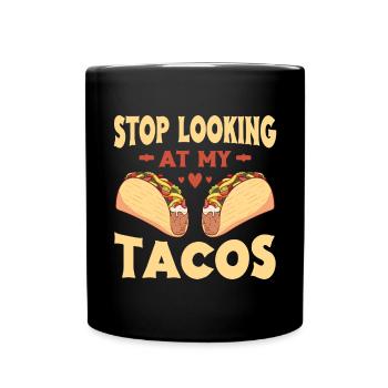 Funny Taco Mexican Fiesta Cinco De Mayo - Full Colour Mug - black - Front