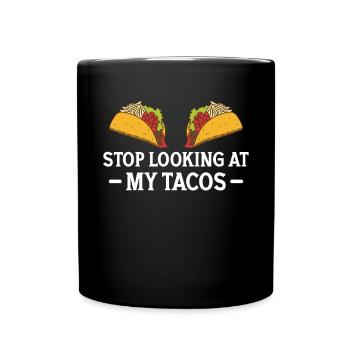 Funny Taco Mexican Fiesta Cinco De Mayo - Full Colour Mug - black - Front