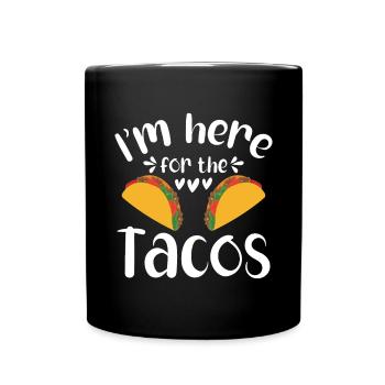 Funny Taco Mexican Fiesta Cinco De Mayo - Full Colour Mug - black - Front