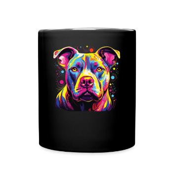 Aquarelle colorée Staffordshire - Mug uni - noir - Devant
