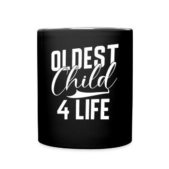 Oldest Child Gifts - Full Colour Mug - black - Front