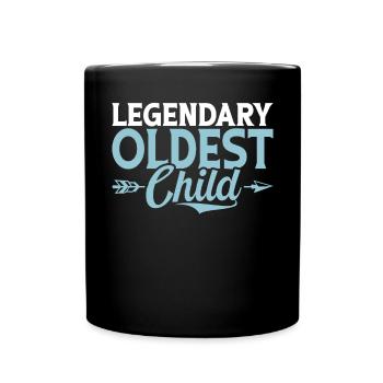 Oldest Child Gifts - Full Colour Mug - black - Front