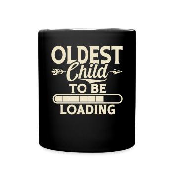 Oldest Child Gifts - Full Colour Mug - black - Front
