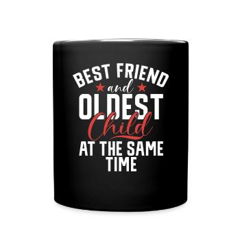 Oldest Child Gifts - Full Colour Mug - black - Front