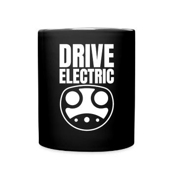 Drive Electric Supercharge - Electric Car Fans - Full Colour Mug - black - Front