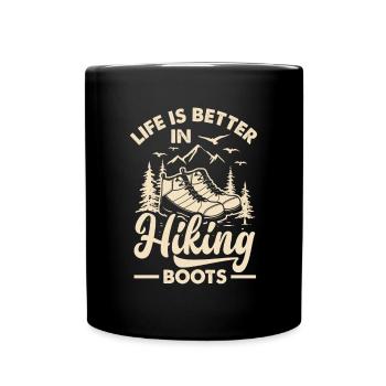 Funny Hiking Gift - Full Colour Mug - black - Front