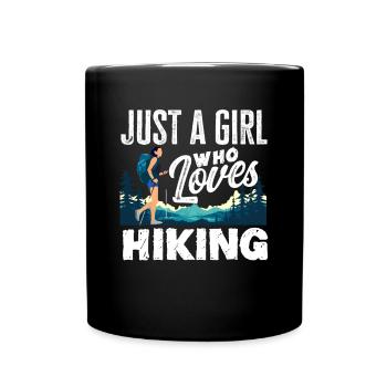 Funny Hiking Gift - Full Colour Mug - black - Front