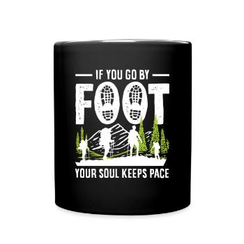 Funny Hiking Gift - Full Colour Mug - black - Front