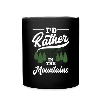 Funny Hiking Gift - Full Colour Mug - black - Front