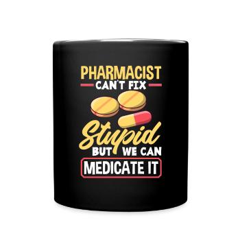 Apothecary Apothecary Apothecary Pharmacy Gift - Full Colour Mug - black - Front