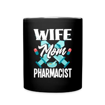 Apothecary Apothecary Apothecary Pharmacy Gift - Full Colour Mug - black - Front