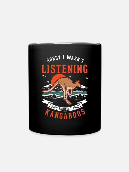 Kangourou d’Australie Kangourou d’Australie - Mug uni - noir