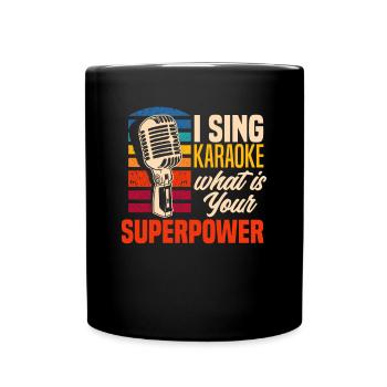 Chanteur de karaoké Chanteur de karaoké Musique - Mug uni - noir - Devant