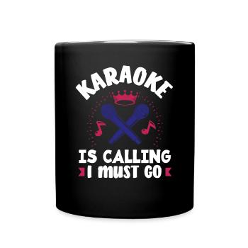 Chanteur de karaoké Chanteur de karaoké Musique - Mug uni - noir - Devant