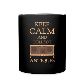 Antique Collector Passion - Keep Calm and Collect - Full Colour Mug - black - Front