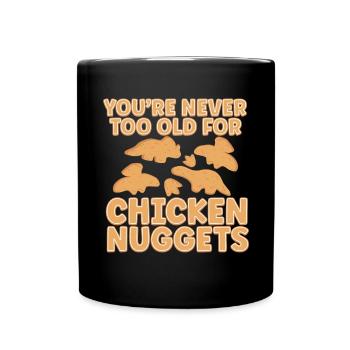 Nuggets de poulet Dino Amateurs de nuggets de dinosaures - Mug uni - noir - Devant