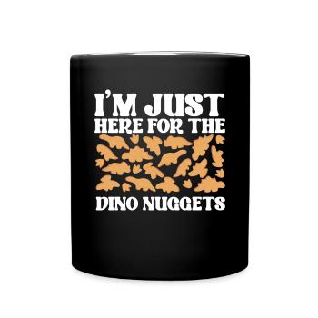 Nuggets de poulet Dino Amateurs de nuggets de dinosaures - Mug uni - noir - Devant